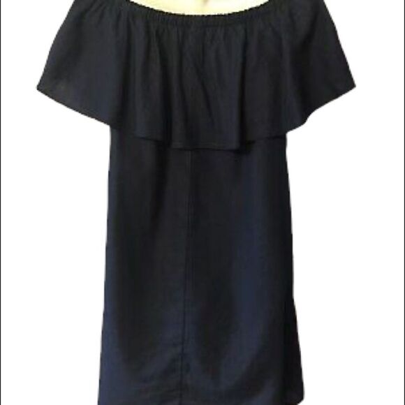 ✨HP✨Off shoulder Ruffle linen dress✨ - Picture 5 of 7